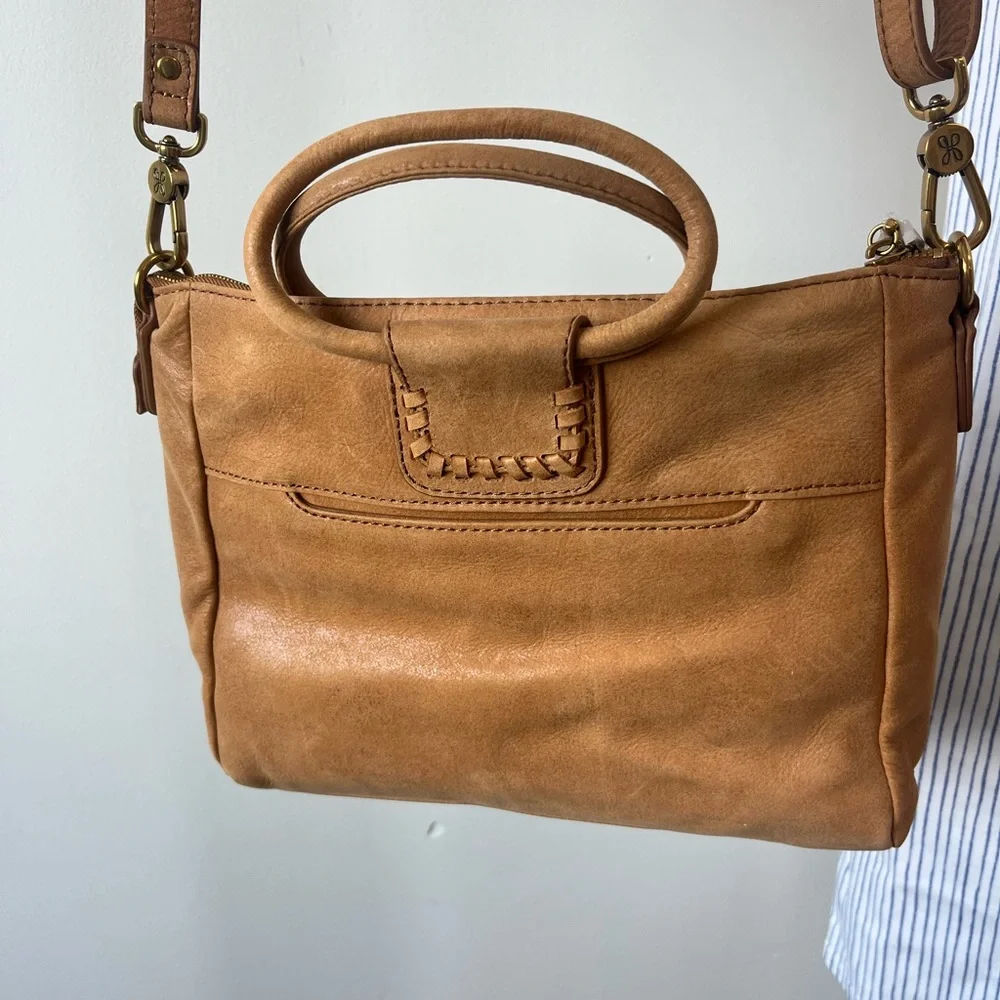 HOBO Leather Hobo with Top Handles & Crossbody Strap